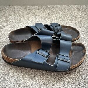 Birkenstock Navy Double-Strap Sandals 41 women’s 10 men’s 8